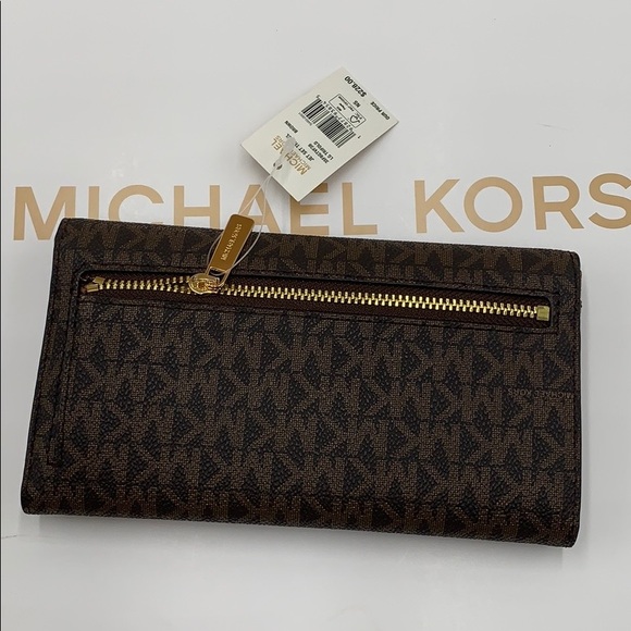 Michael Kors Jet Set Travel LG Trifold Wallet - Picture 2 of 16